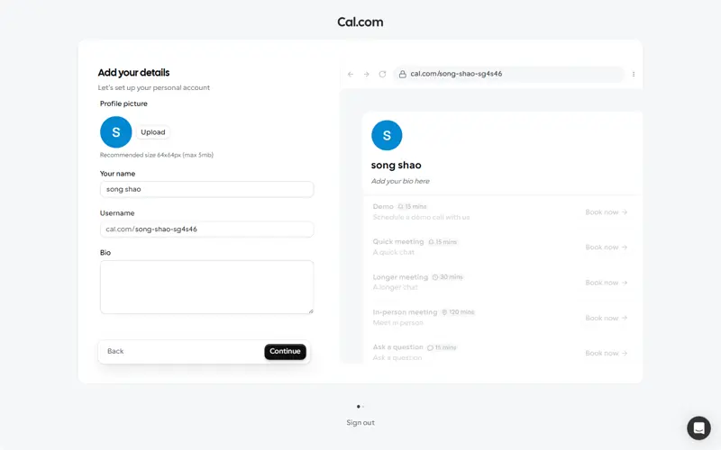 Onboarding after successful Google SSO signup (free plan)